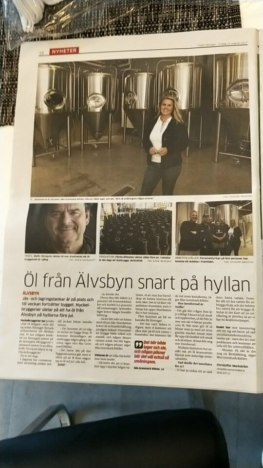 <b>Sweden 20HL/2000L Alvsbyn Brewery will open soon!</b>